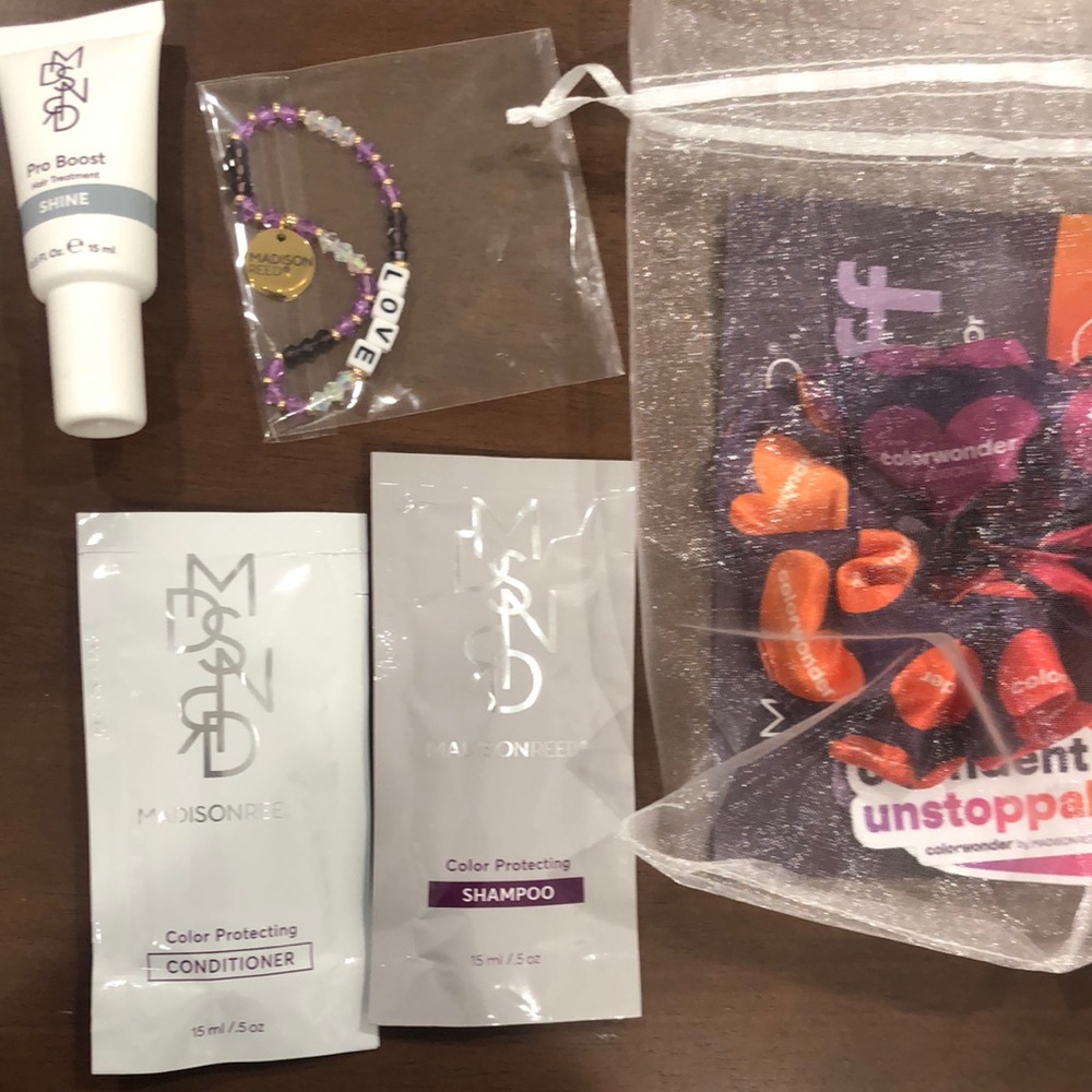 Madison Reed sample hair color items